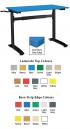 HA600 Height Adjustable Table - MDF Top And 2mm Buro Strip Edging - view 1