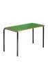 Contract Classroom Slide Stacking Rectangular Table - Bullnosed MDF Edge - view 3