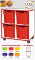 Jaz Storage Range - Double Width Jumbo Tray Units - view 1