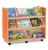 Bubblegum Library Unit With 2 Angled & 1 Horizontal Shelf On Both Sides - view 5