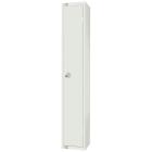 All White One Door Locker - view 1