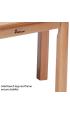 Trapezoid Melamine Top Wooden Table - 1120 x 560mm - view 3