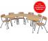 Milan Group Table - 6 Seater - view 2