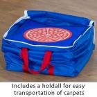Pack Of 32 Fruit Mini Placement Carpets With Holdall - view 2