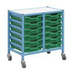 Gratnells Dynamis Double Column Trolley Complete Set - 12 Shallow Trays - view 2