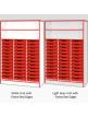 Jaz Storage Range - Triple Width Tray Unit With Top Open Storage - view 6