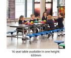 Spaceright Folding Rectangular Table Unit - view 4