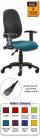 Eclipse 1 Lever Task Operator Chair - Bespoke Colour Seat With Height Adjustable Arms - view 1