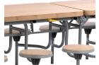 Primo Mobile Folding Table & Seating (Moderno Oak) - view 2