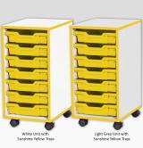 Jaz Storage Range - Single Width Shallow Tray Units - view 3