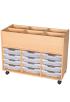 12 Tray Mobile Book Trolley - view 2