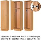 Secondary Height One Door Locker - 1800mm - view 1