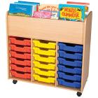 18 Tray Tall Mobile Book Trolley - view 1