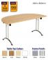 Union Folding Table - D-End - view 1