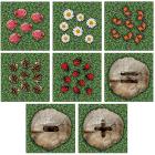 Woodland Set Of 35 Counting Mini Placement Carpets With Holdall - view 6