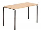 Contract Classroom Slide Stacking Rectangular Table with Matching ABS Thermoplastic Edge - view 1