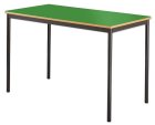 Classroom Contract Spiral Stacking Rectangular Table - Bullnosed MDF Edge - view 3