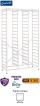 Gratnells Antimicrobial BioCote Compact Tall Treble Column Frame - 1850mm With Welded Runners (holds 51 shallow trays or equivalent) - view 1