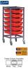 Gratnells Complete Low Height Single Column Trolley Set - 860mm - view 1