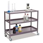 Gratnells Science Range - Bench Height Empty Treble Trolley With Shelves And 75mm Castors - 860mm - view 4