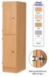 Primary Height Two Door Locker - 1370mm - view 1