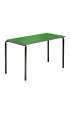 Contract Classroom Slide Stacking Rectangular Table - Spray Polyurethane Edge - view 2