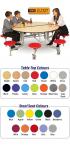 Spaceright Circular Folding Table Seating Unit - view 1