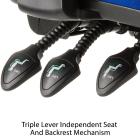 Eclipse XL 3 Lever Task Operator Chair With Loop Arms - view 3