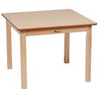 Square Melamine Top Wooden Table - 695 x 695mm - view 1