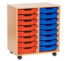 Sturdy Storage Double Column Unit - 16 Shallow Trays - view 2