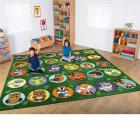 Woodland Animals Placement Carpet - 3m x 3m - view 1