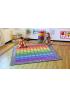 100 Square Counting Grid Carpet - 2m x 2m - view 2