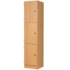 Secondary Height Three Door Locker - 1800mm - view 1