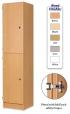 Secondary Height Two Door Locker - 1800mm - view 1