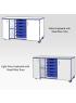 Jaz Storage Range - Triple Width Cupboard With Trays - view 2