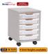 Sturdy Storage - Single Shallow Tray Grey Column Unit - view 1