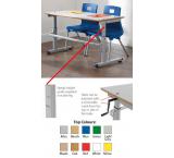 HA200 Height Adjustable Table - MDF Top with MDF Bullnose Edge - view 1