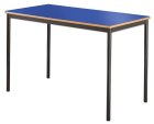 Classroom Contract Spiral Stacking Rectangular Table - Bullnosed MDF Edge - view 2