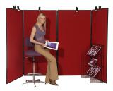 4-Panel Jumbo Display Stand - PVC Frame - view 1