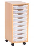 Sturdy Storage Single Column Unit - 9 Shallow Trays - view 1