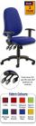 Eclipse XL 3 Lever Task Operator Chair - Bespoke Colour Chair With Height Adjustable Arms - view 1