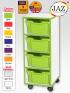 Jaz Storage Range - Single Width Deep Tray Units - view 1