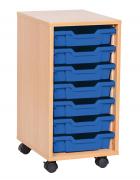 Sturdy Storage Single Column Unit - 7 Shallow Trays - view 2