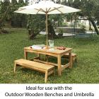 Outdoor Wooden Table - view 2