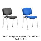 ISO Chrome Frame Chair With Vinyl Seating - view 4