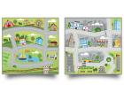 Small World Road Map Set 1 Indoor / Outdoor Carpets (Set of 4) - 1m x 1m Each - view 4
