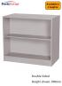 Sturdy Storage - Grey 1000mm Wide Double Sided Bookcase - view 1