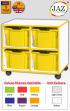 Jaz Storage Range - Double Width Extra Deep Tray Units - view 1