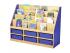 Milan Tiered Bookcases - 6 Small Tray Unit - view 2