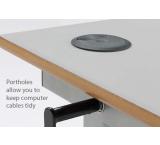 HA200 Height Adjustable Table - MDF Top with MDF Bullnose Edge - view 3